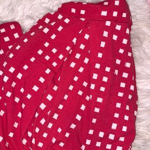 Lularoe Madison pink white skirt medium